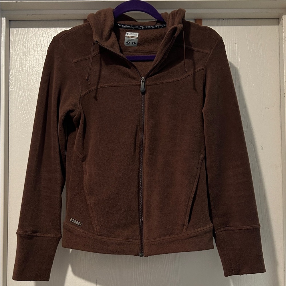 Columbia Soft Brown Jacket with Hood